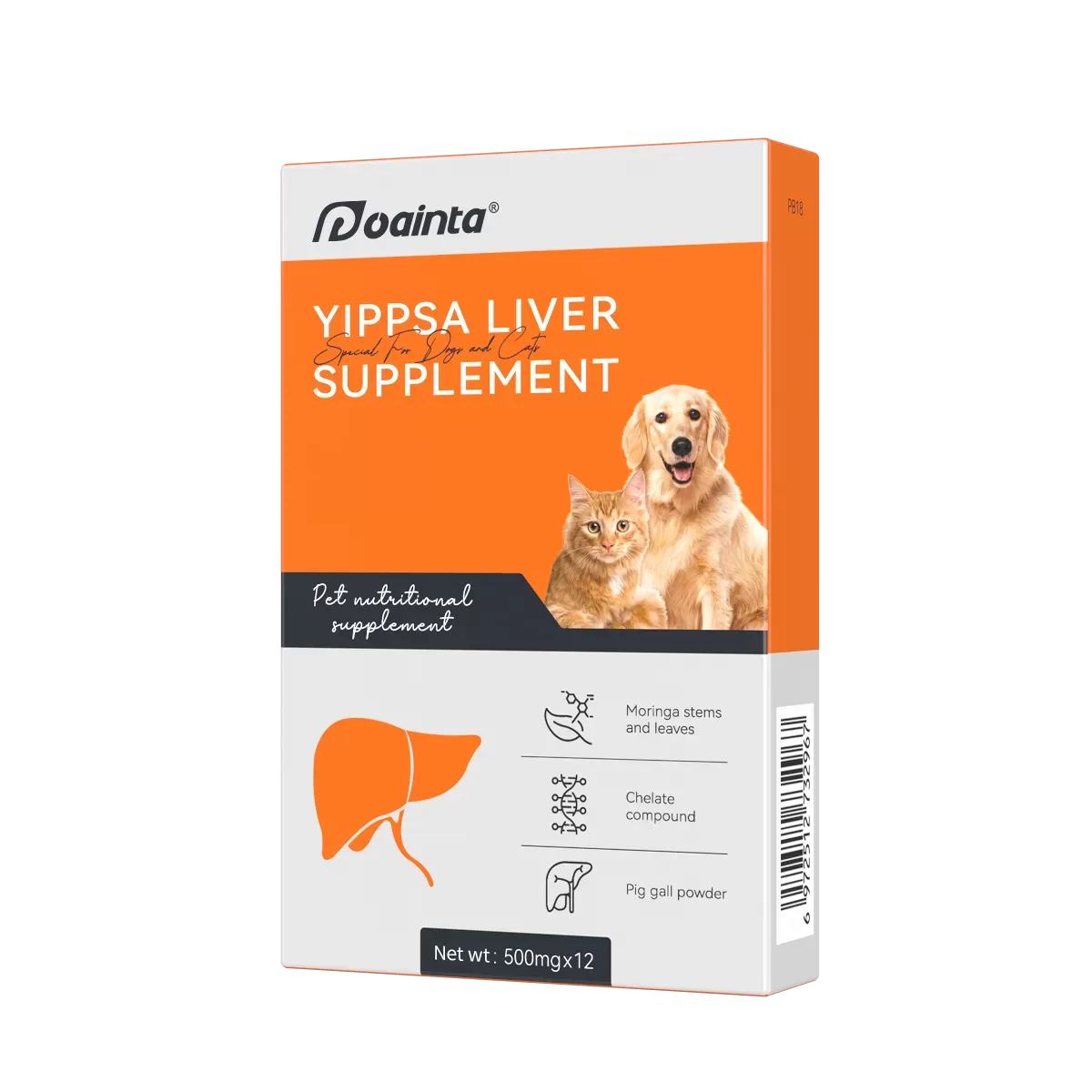 Puainta® Turmeric and Milk Thistle Liver Supplement for Cats/ Dogs - Tablets