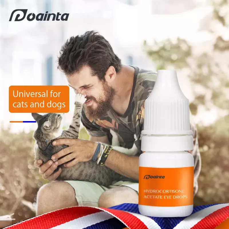 Puainta ® Acetato de hidrocortisona Gotas oftálmicas antibacterianas para gatos/perros