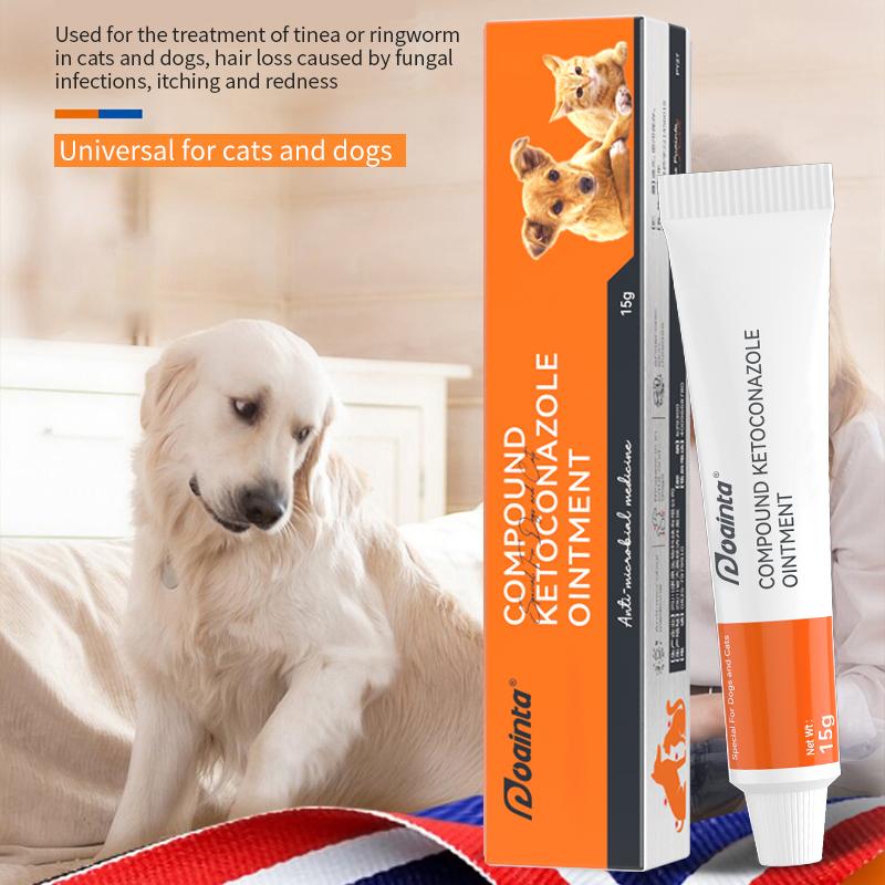 Puainta Ringworm Treatments Ketoconazole Metronidazole Cream for Dogs Cats Ointment