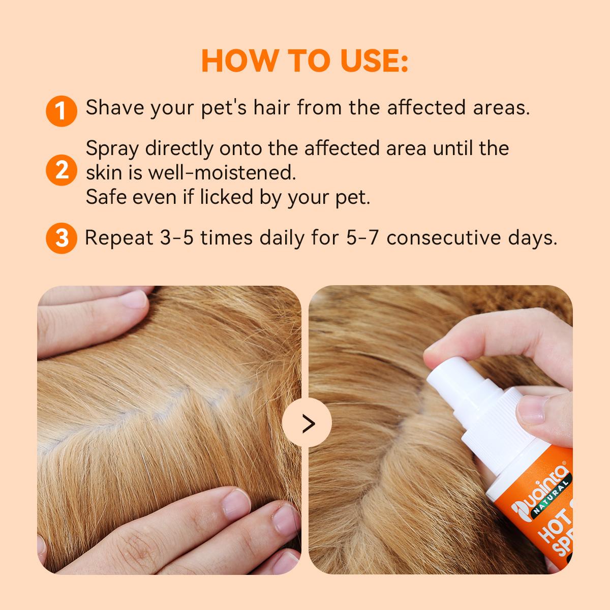 köpekler ve kediler için puaintta® doğal sıcak spot spreyi