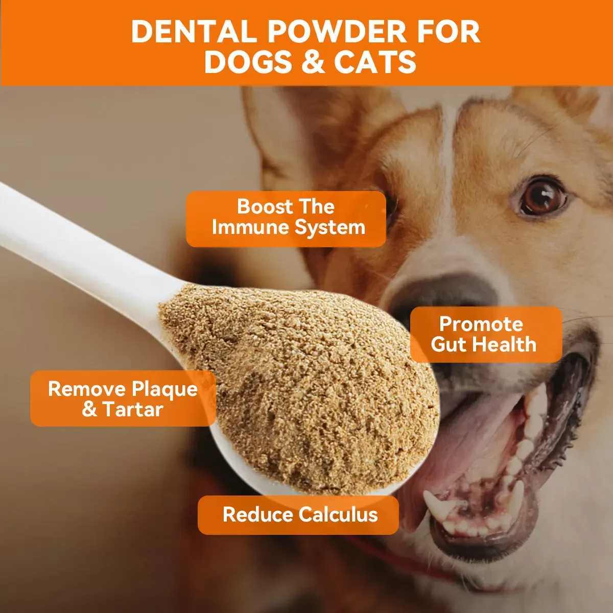 Puainta® Dental Powder, Teeth Cleaning Tartar Remover Cat  And Dog