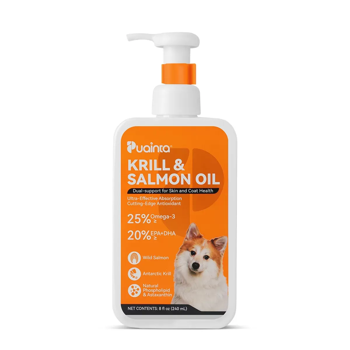 Puainta® Krill Salmon Oil Skin and Coat Health for Dog